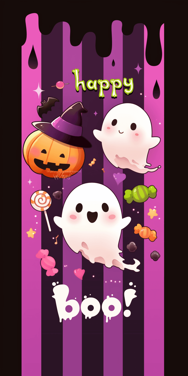 Halloween Ghost 1448 original repeating artwork