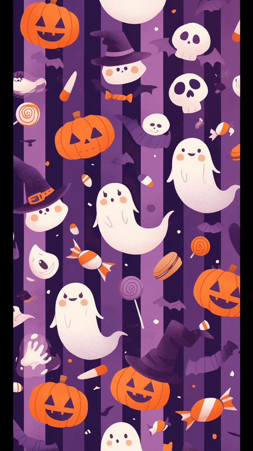 Halloween Ghost 1442 original repeating artwork