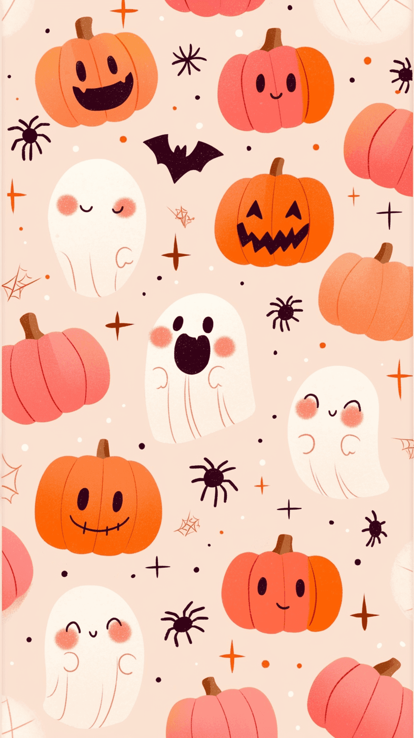 Halloween Ghost 1440 original repeating artwork