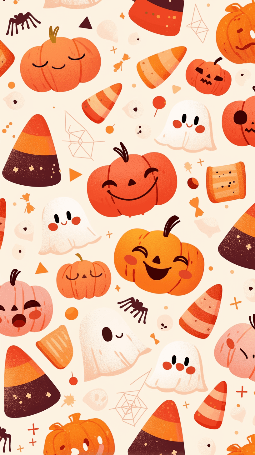 Halloween Ghost 1438 original repeating artwork