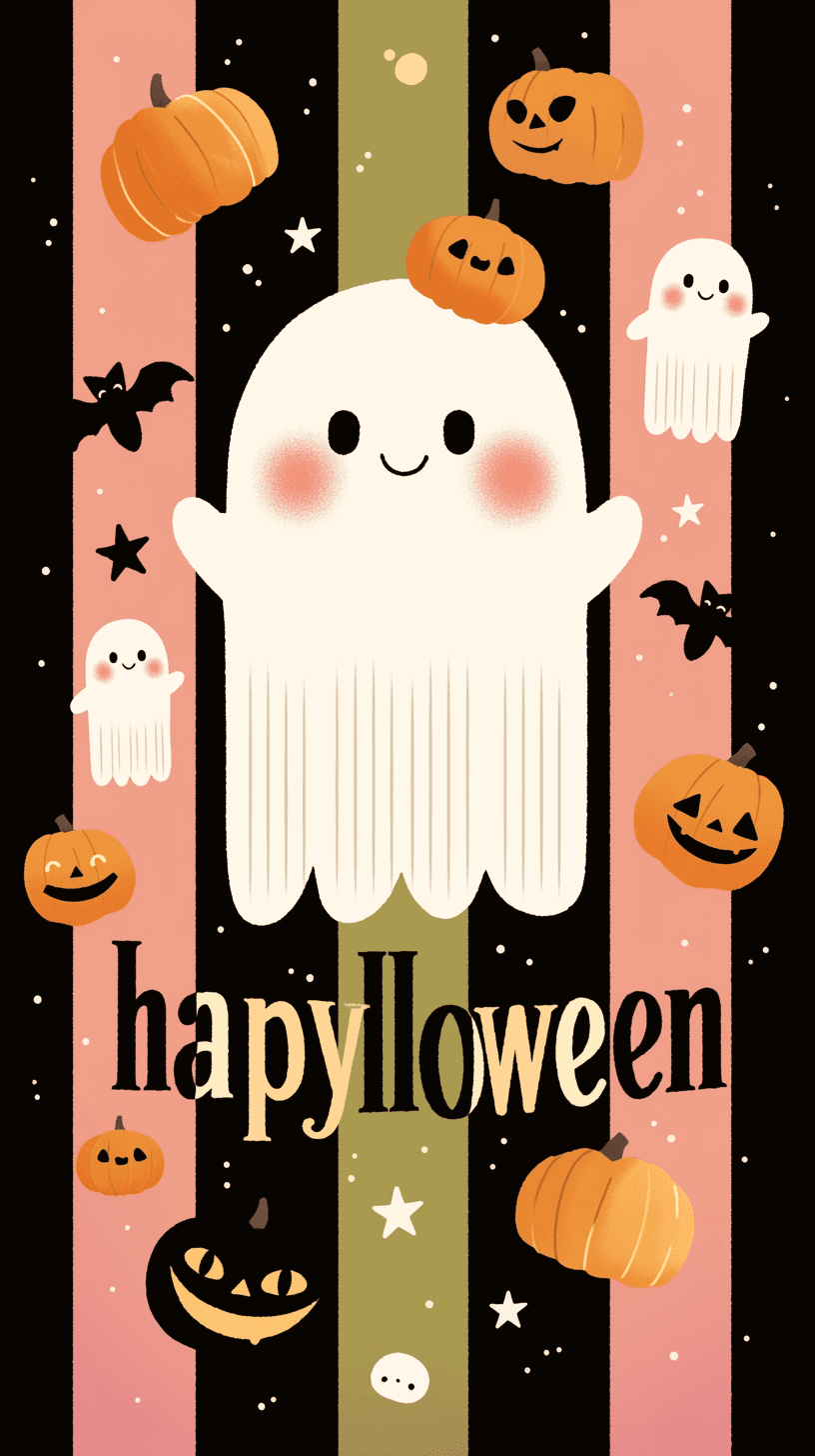 Halloween Ghost 1436 original repeating artwork