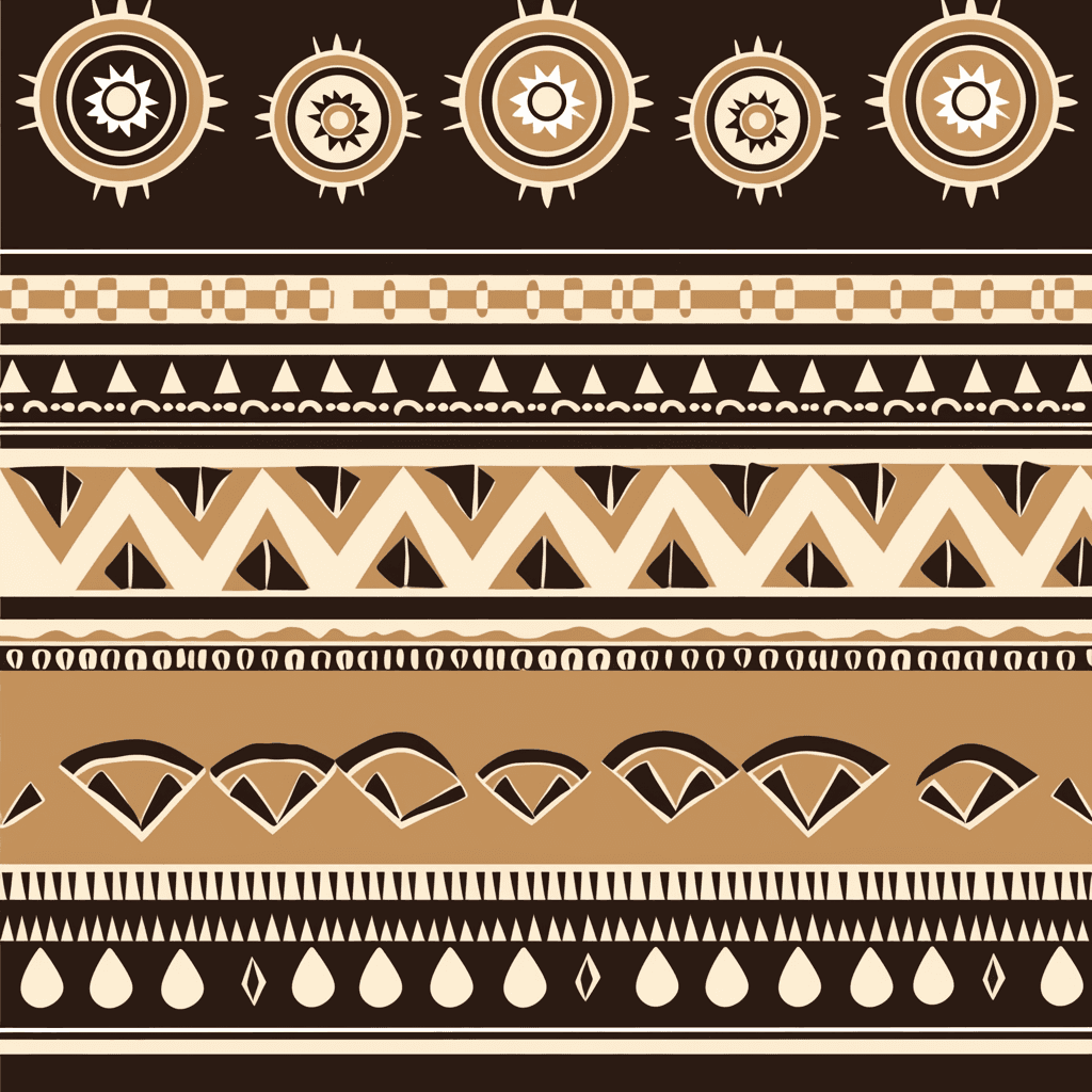 Vintage Tribe original repeating artwork