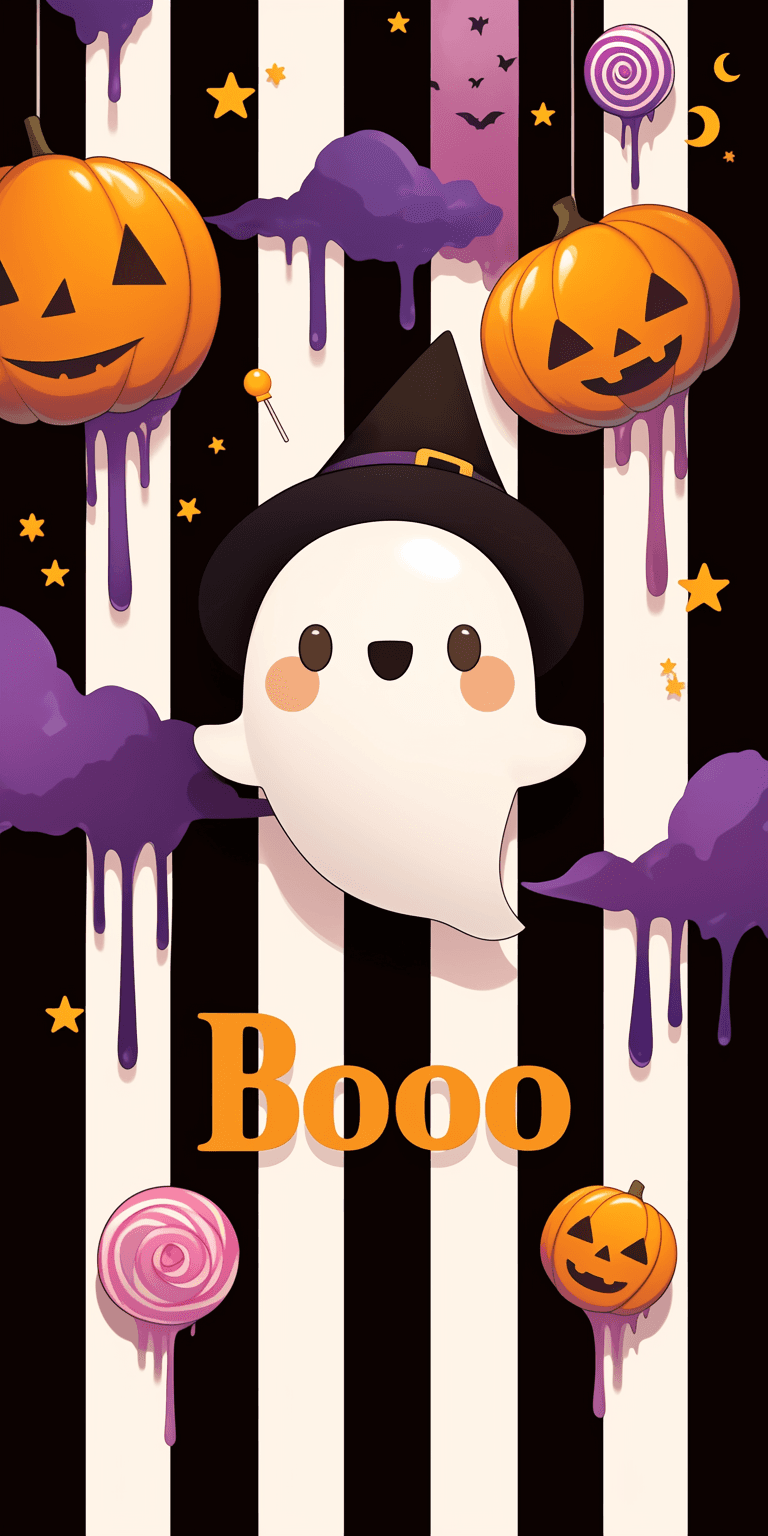 Halloween Ghost 1434 original repeating artwork