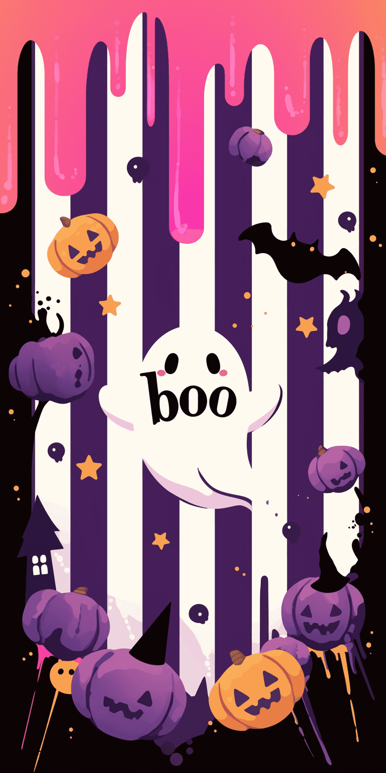 Halloween Ghost 1433 original repeating artwork