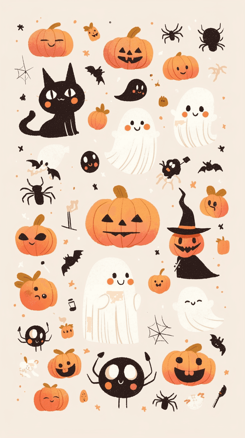 Halloween Ghost 1432 original repeating artwork