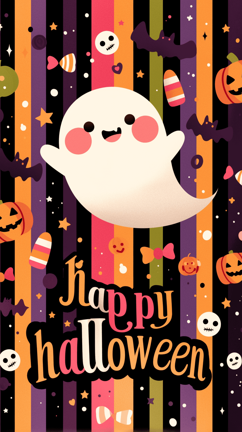 Halloween Ghost 1430 original repeating artwork