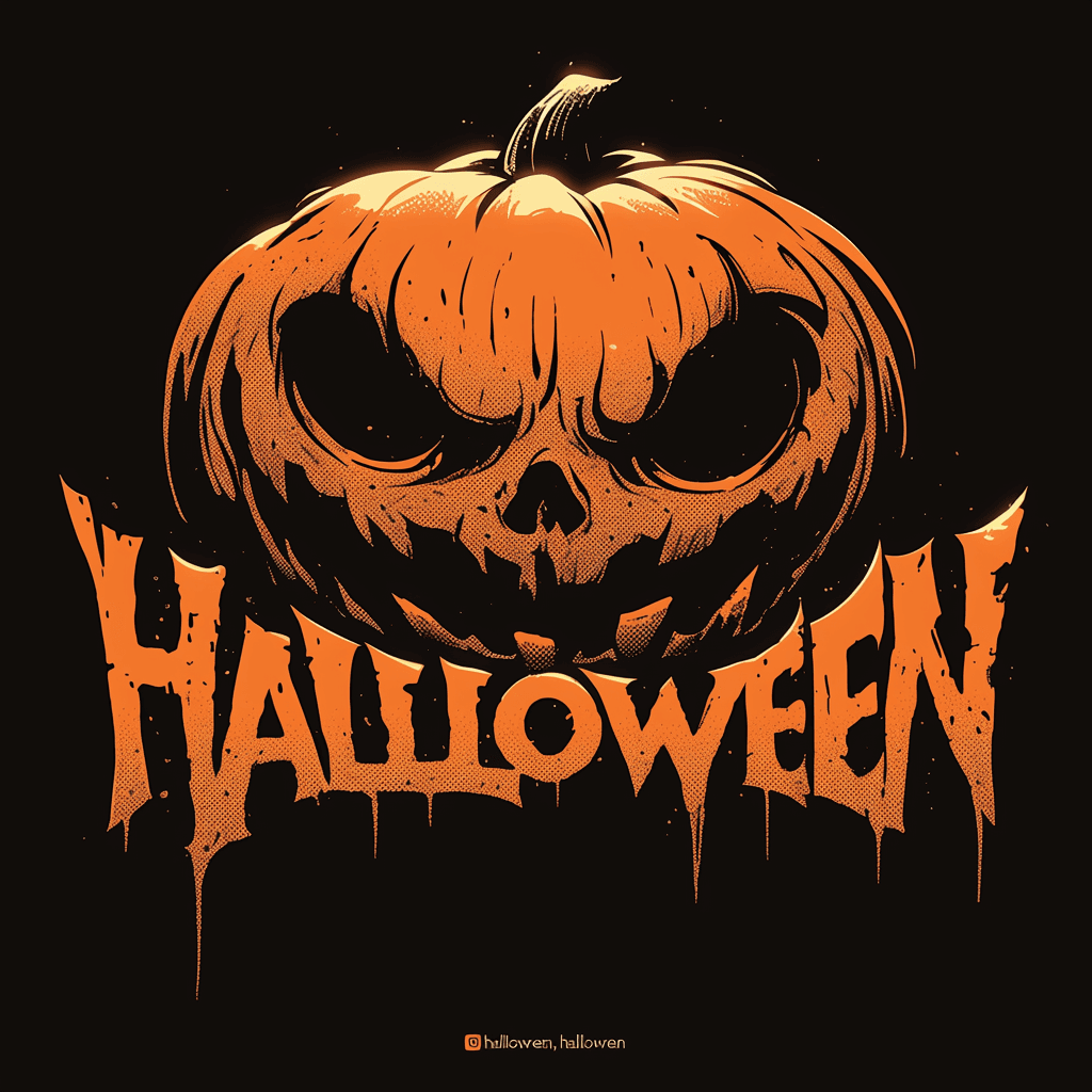 Halloween Pumpkin 417 original repeating artwork