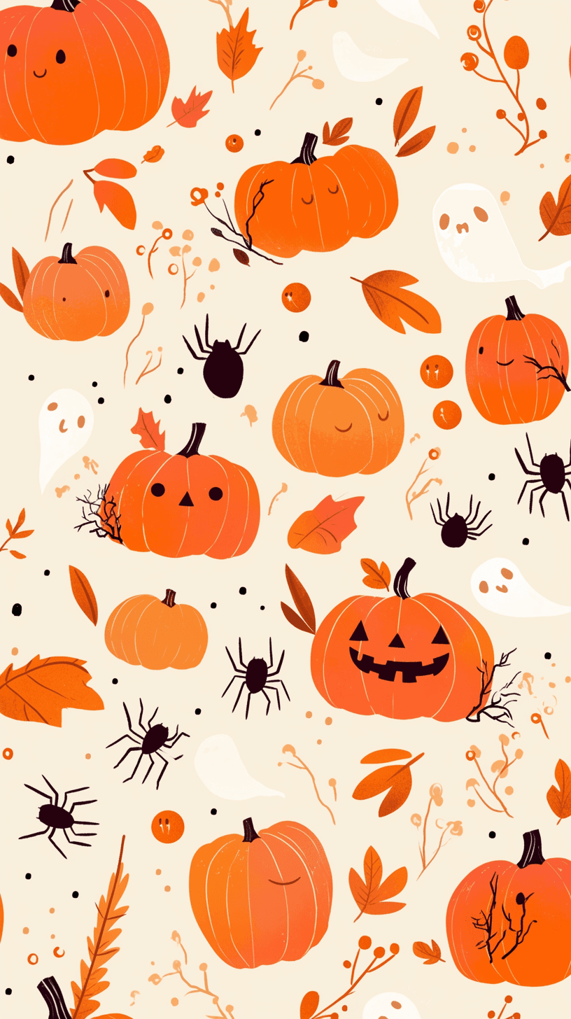Halloween Pumpkin 416 original repeating artwork