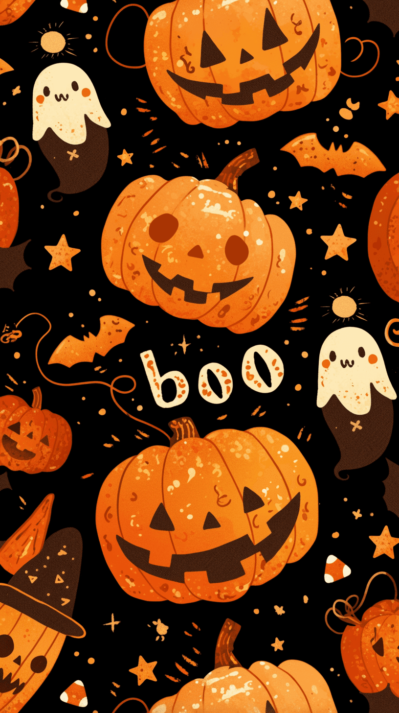 Halloween Pumpkin 414 original repeating artwork