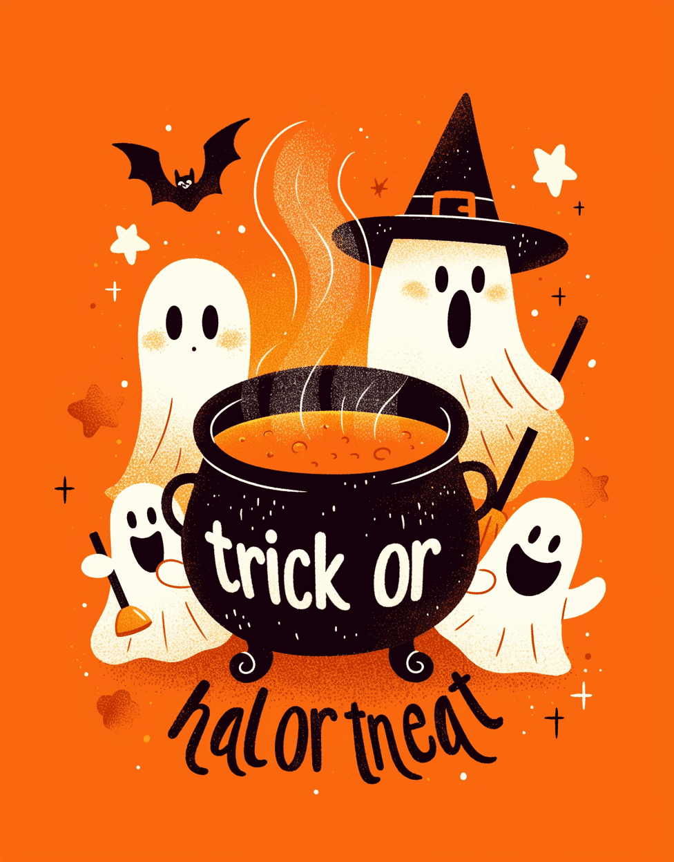 Halloween Ghost 1424 original repeating artwork