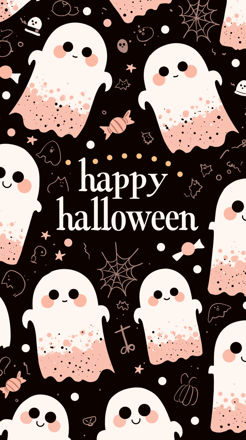 Halloween Ghost 1422 original repeating artwork