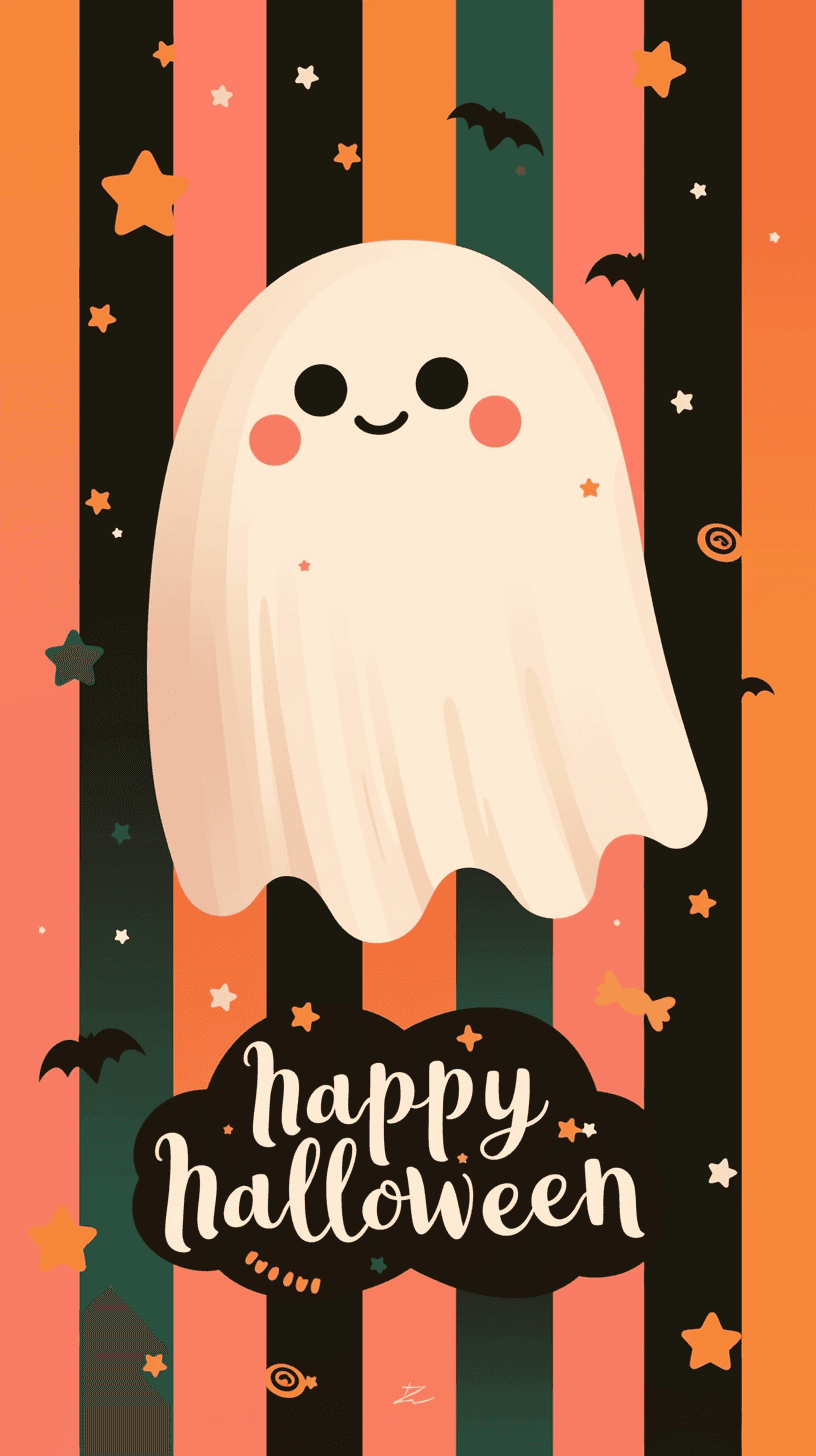 Halloween Ghost 1419 original repeating artwork