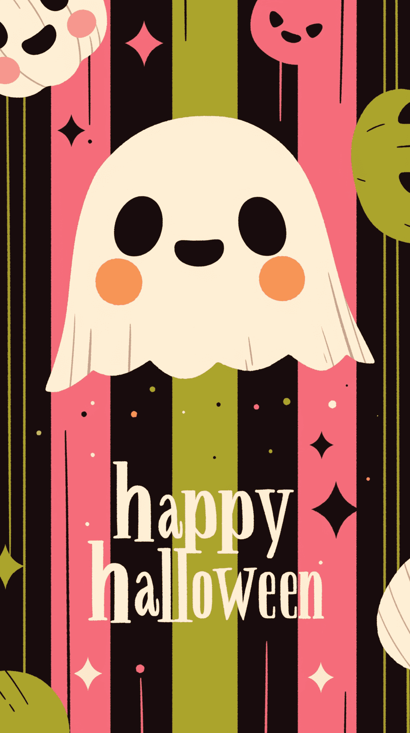 Halloween Ghost 1418 original repeating artwork