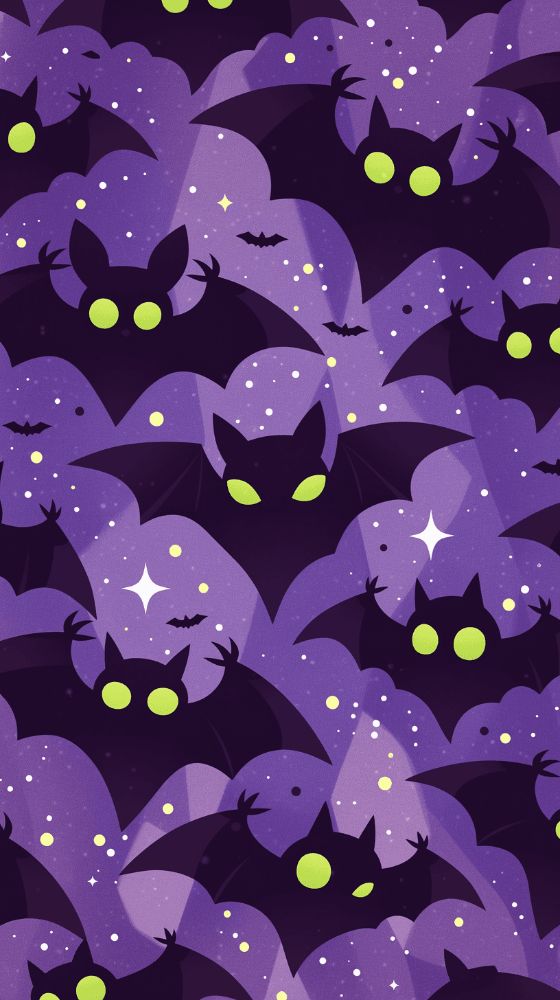 Halloween Bat Street original repeating artwork