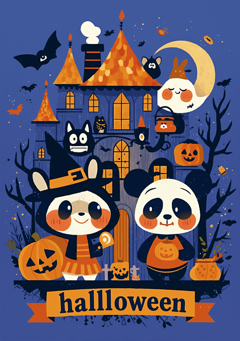 Halloween 005 original repeating artwork