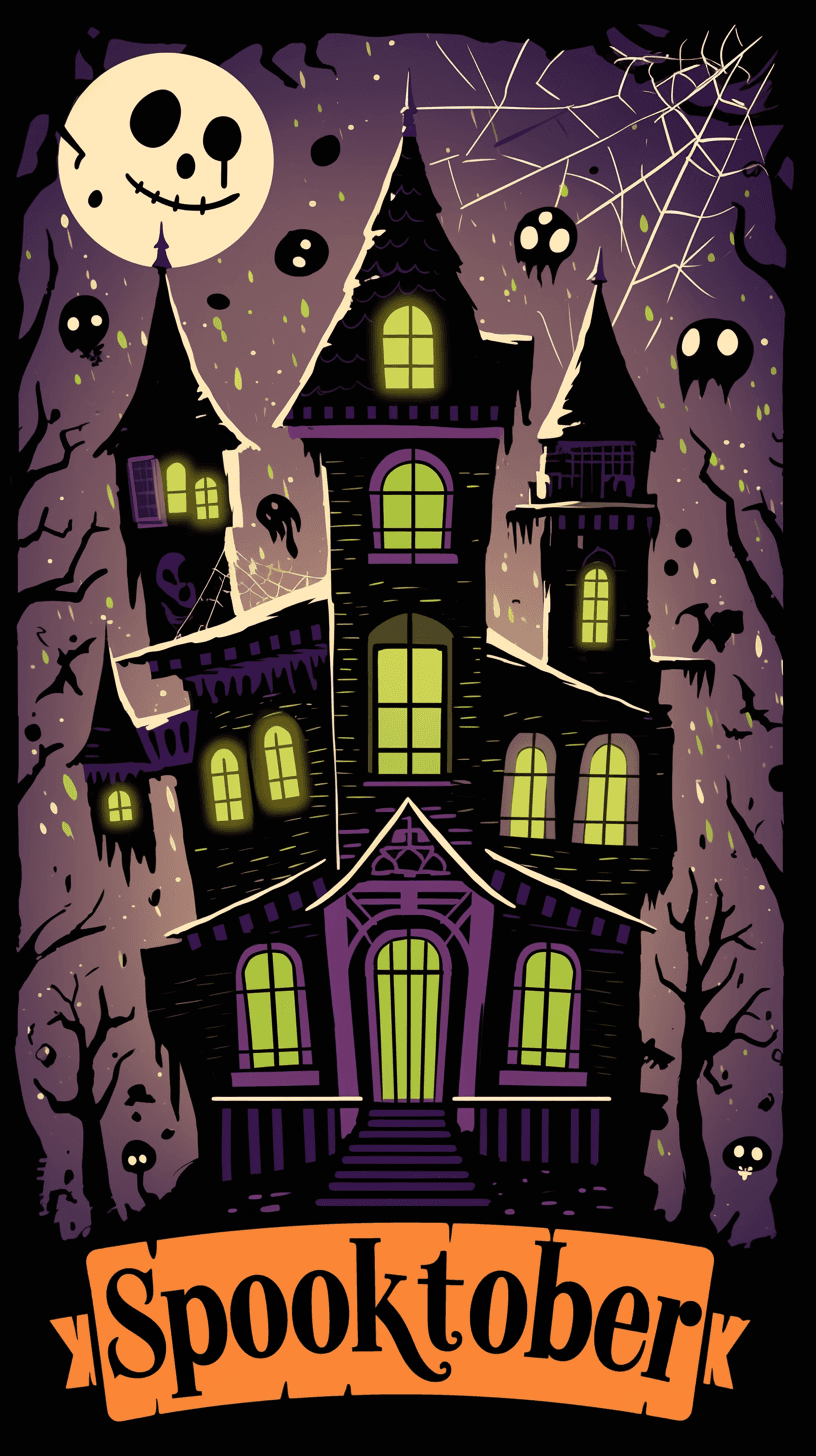 Halloween Line original repeating artwork