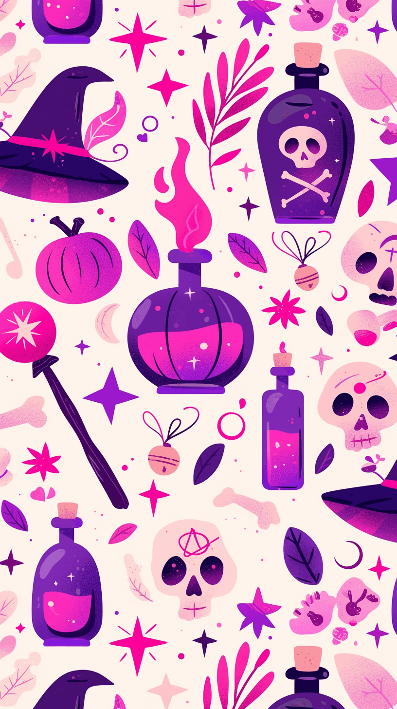 Halloween Track original repeating artwork