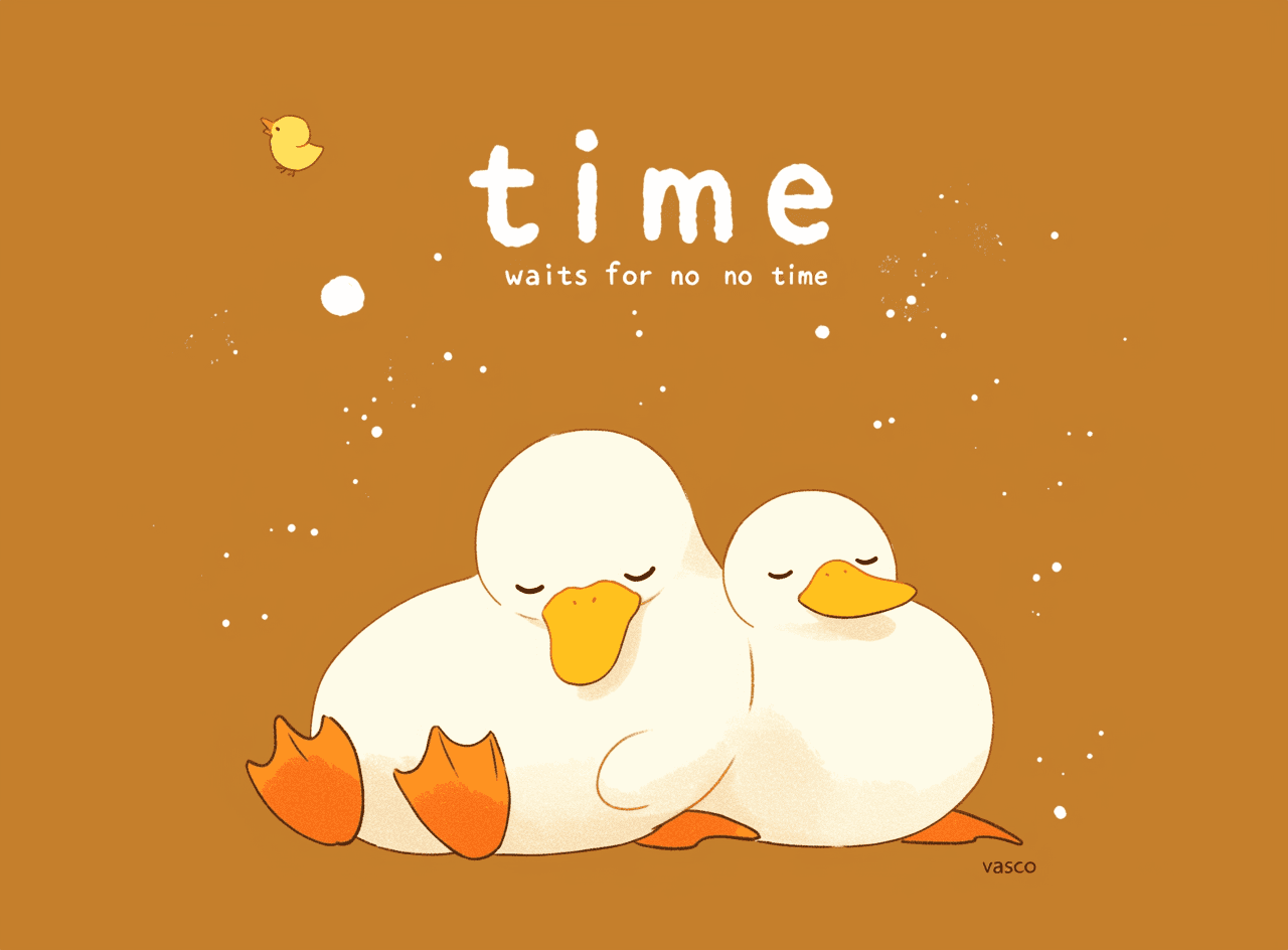 Retro Duck original repeating artwork