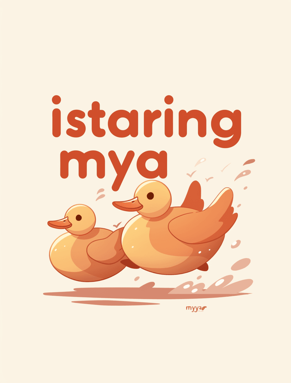 Retro Duck Collective original repeating artwork