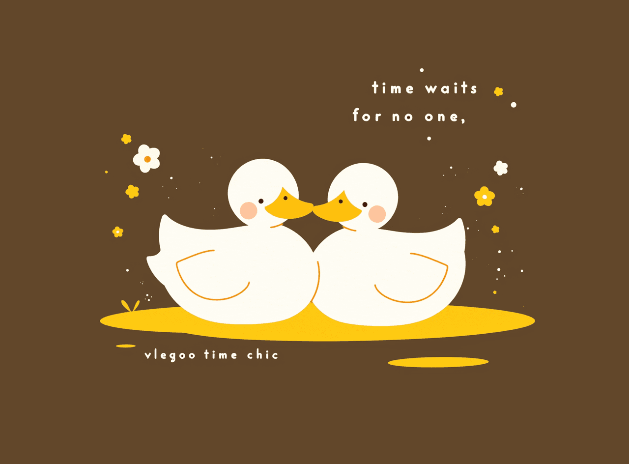 Retro Duck Team original repeating artwork