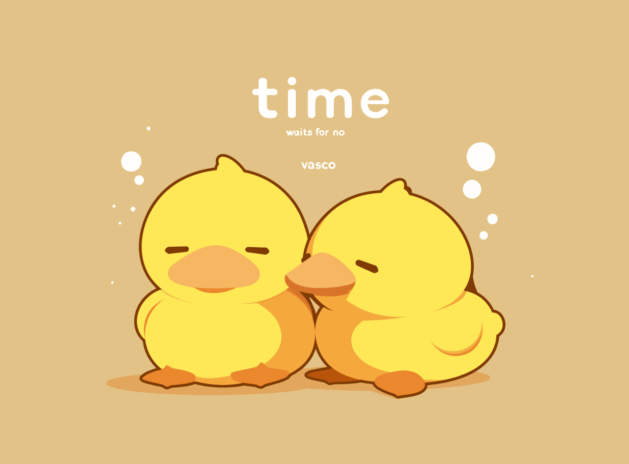 Retro Duck Tribe original repeating artwork