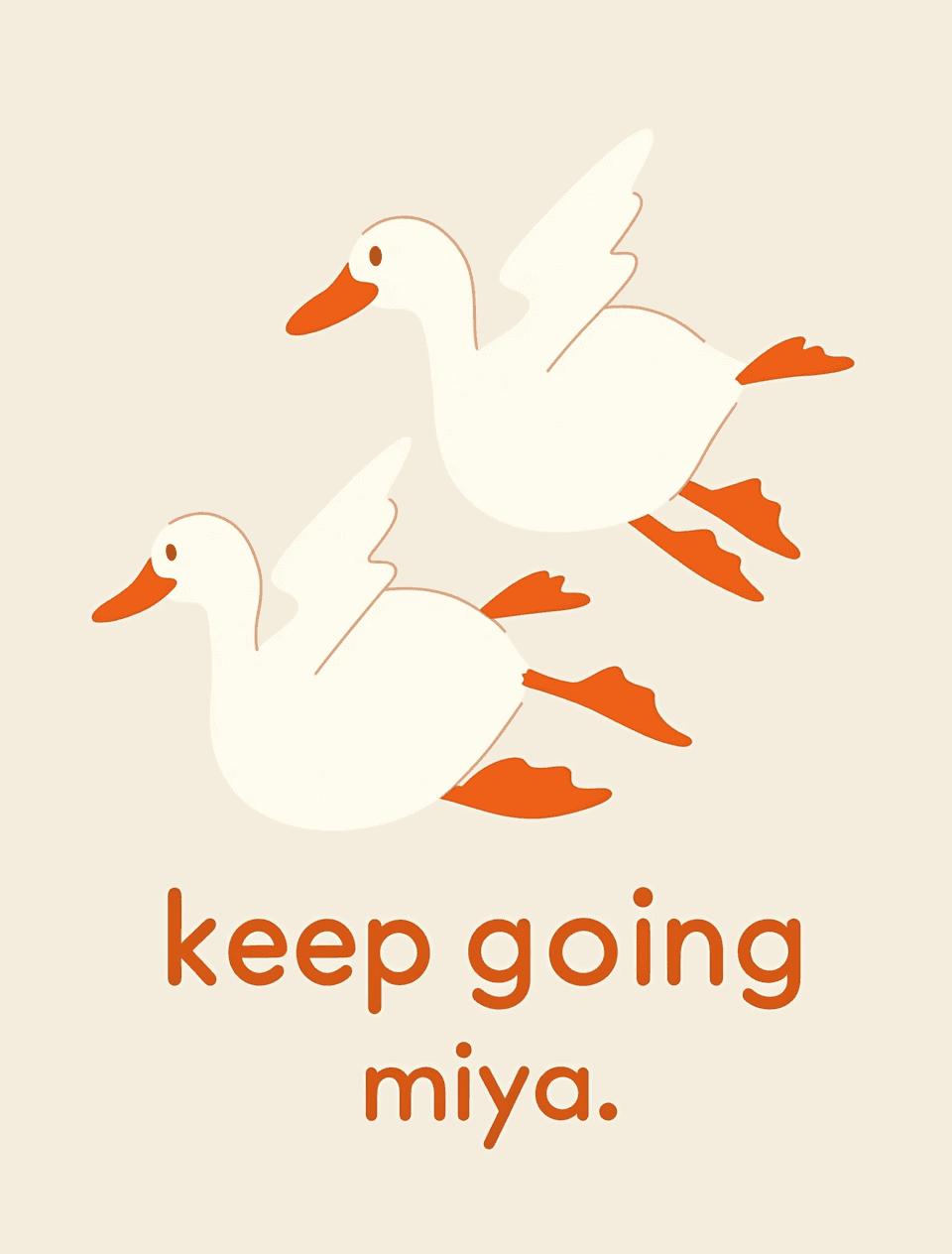 Retro Duck Crew original repeating artwork