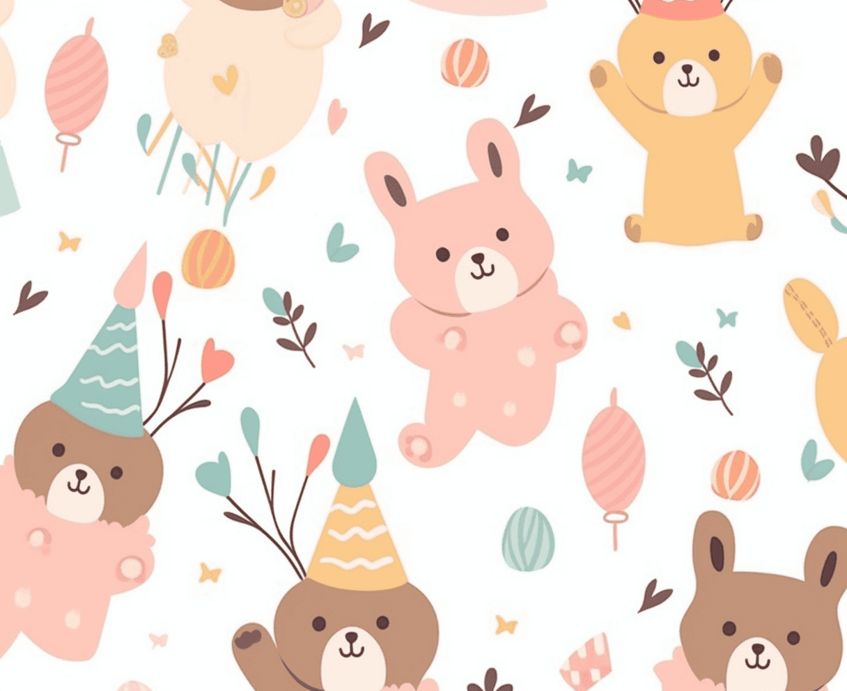 Bear Trail original repeating artwork