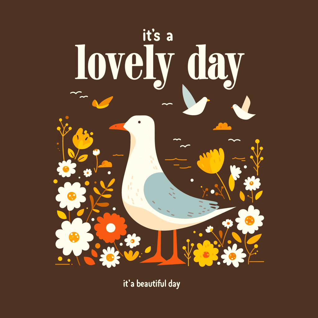 Retro Animals Autumn original repeating artwork