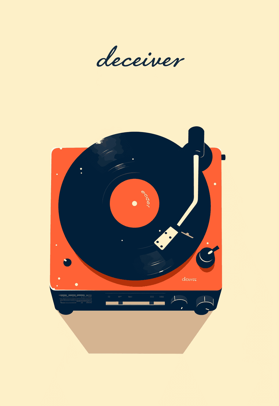 Retro Vinyl Gang original repeating artwork