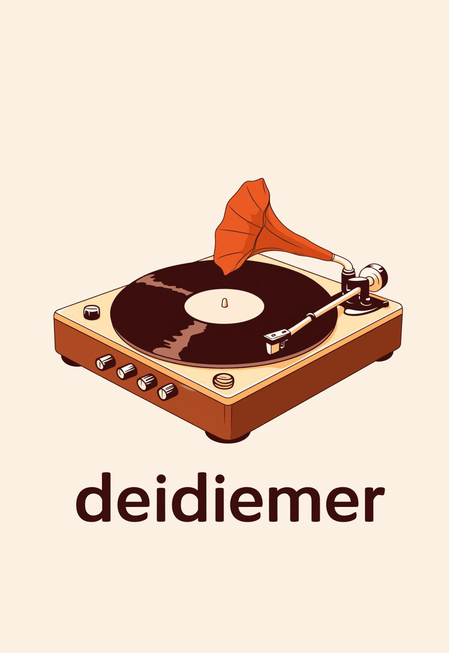 Retro Vinyl Club original repeating artwork