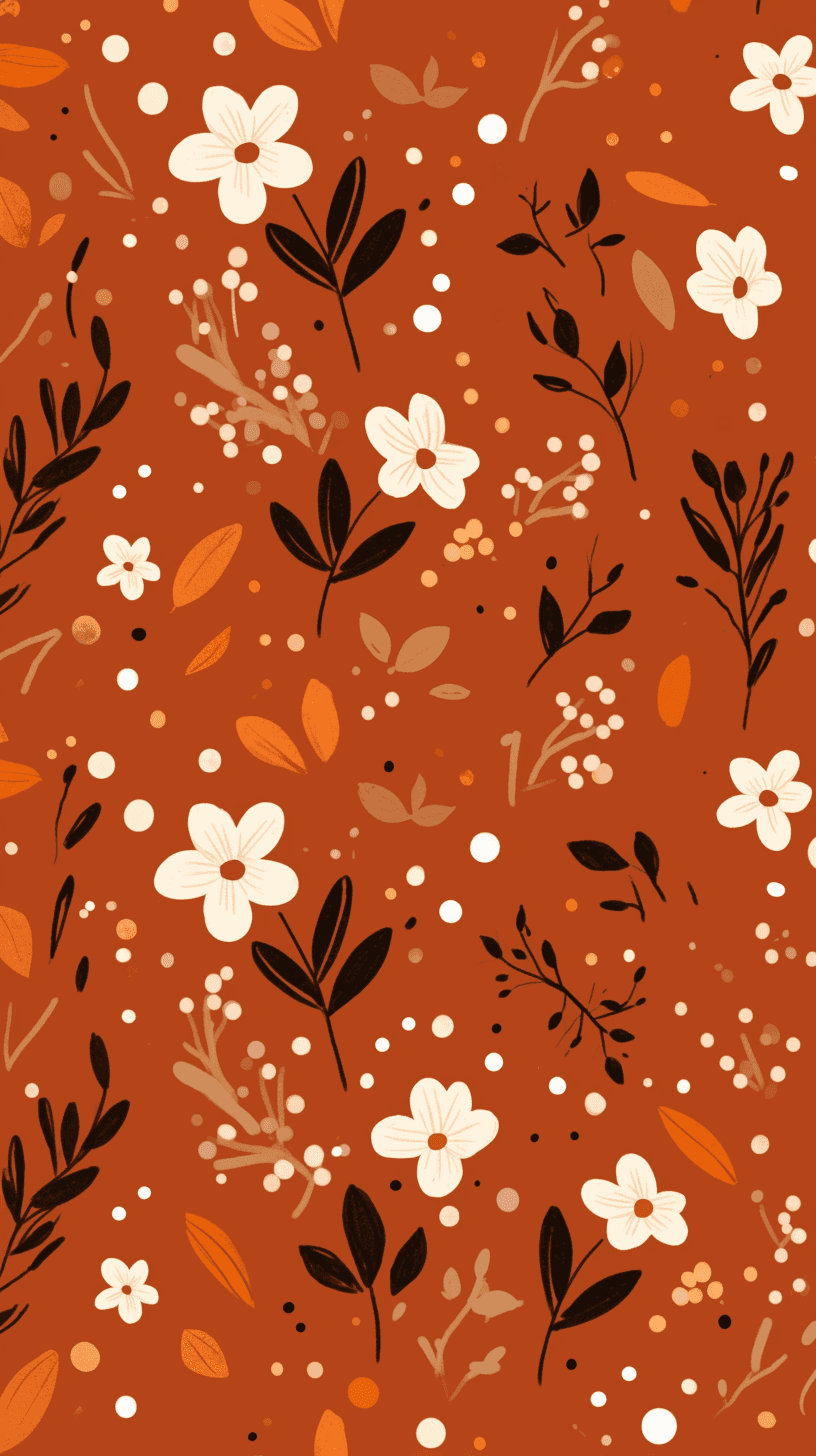 Retro Bloom Label original repeating artwork
