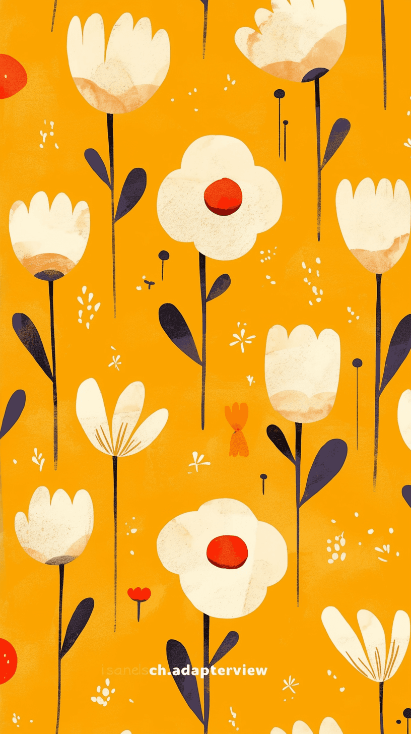 Retro Bloom Studio original repeating artwork