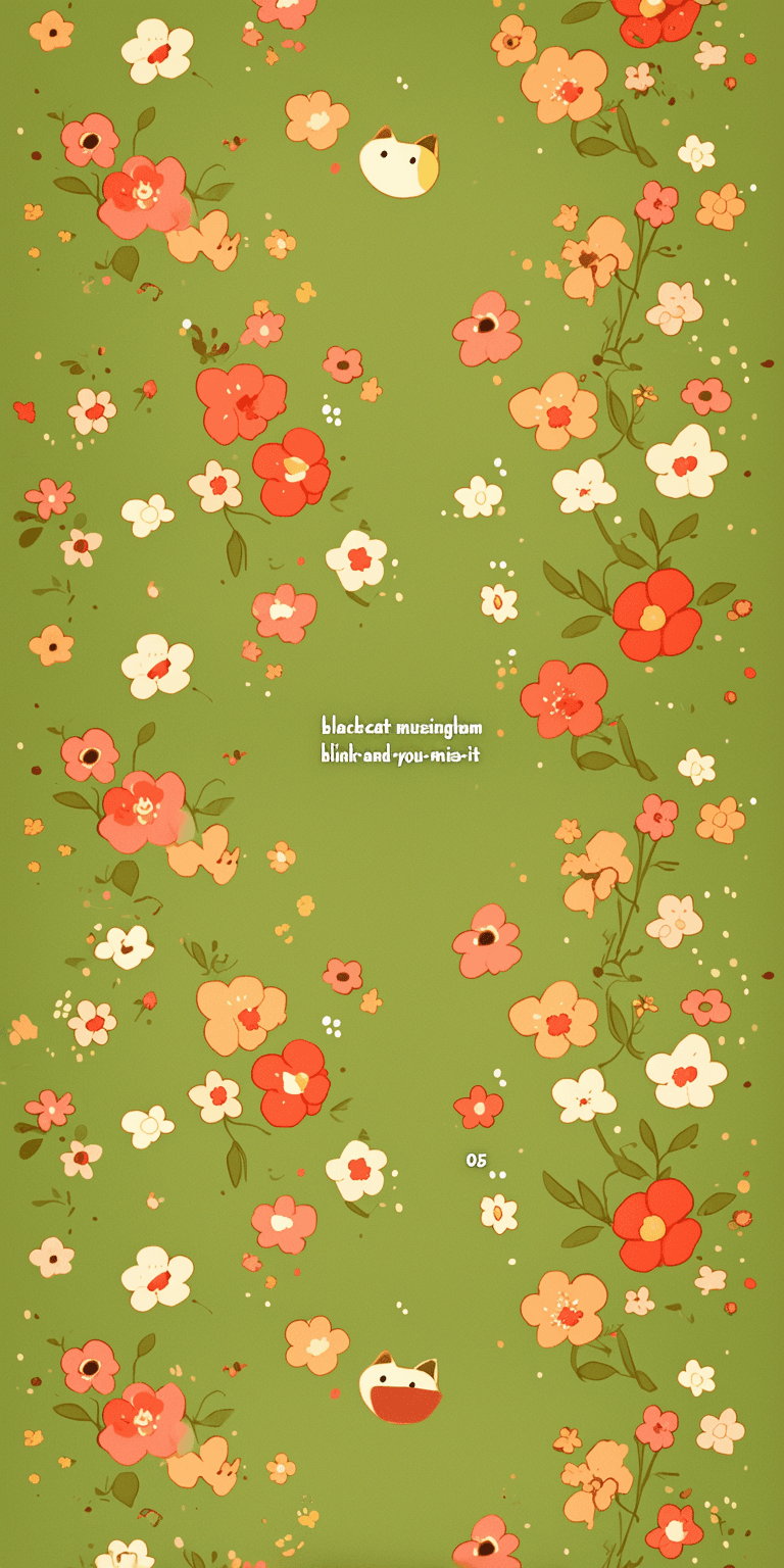Retro Bloom Grow original repeating artwork