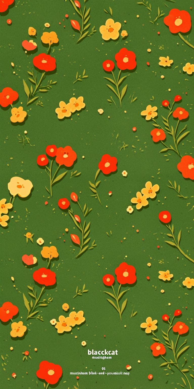 Retro Bloom Rise original repeating artwork