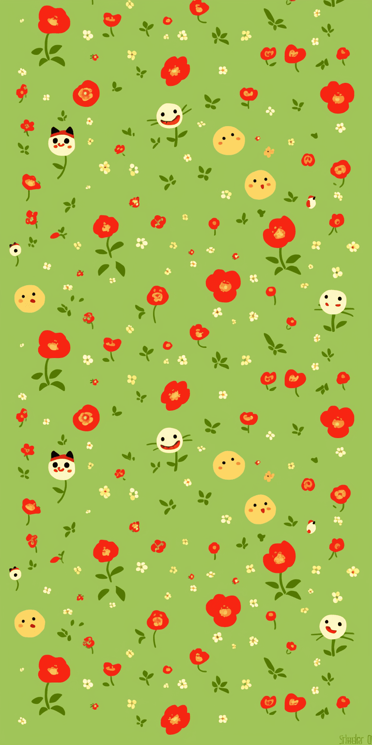 Retro Bloom Seek original repeating artwork
