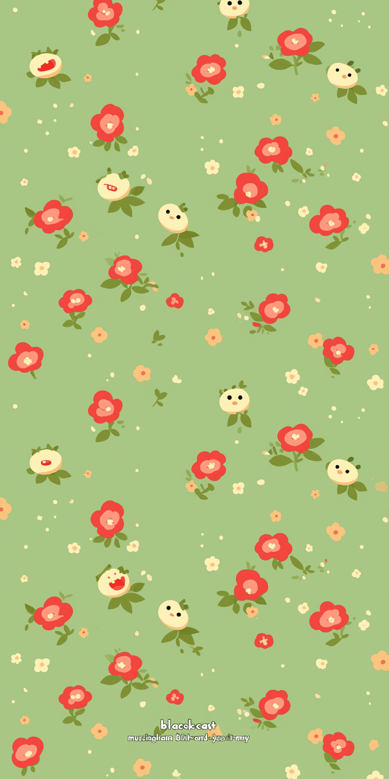 Retro Bloom Ride original repeating artwork