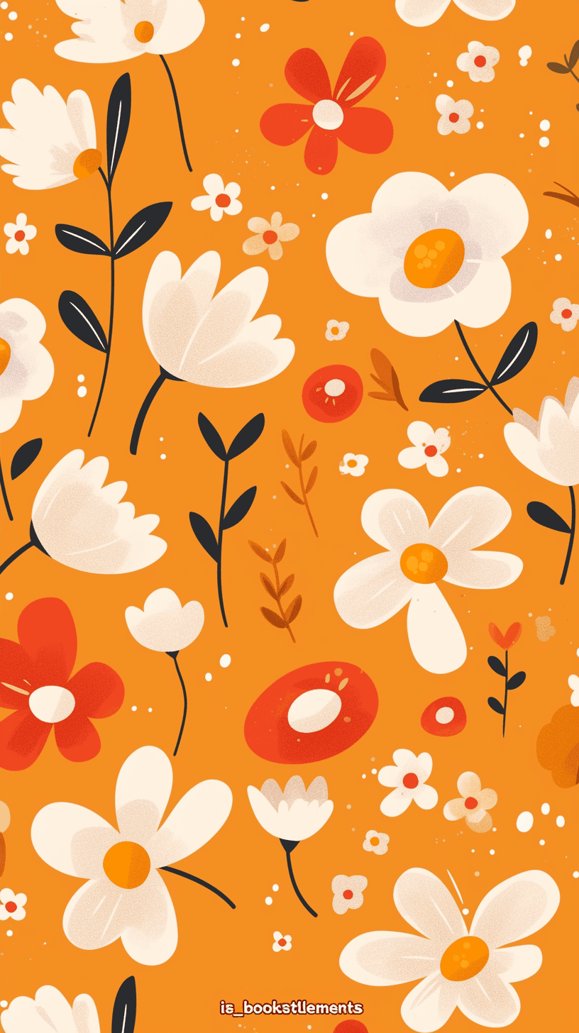 Retro Bloom Glide original repeating artwork