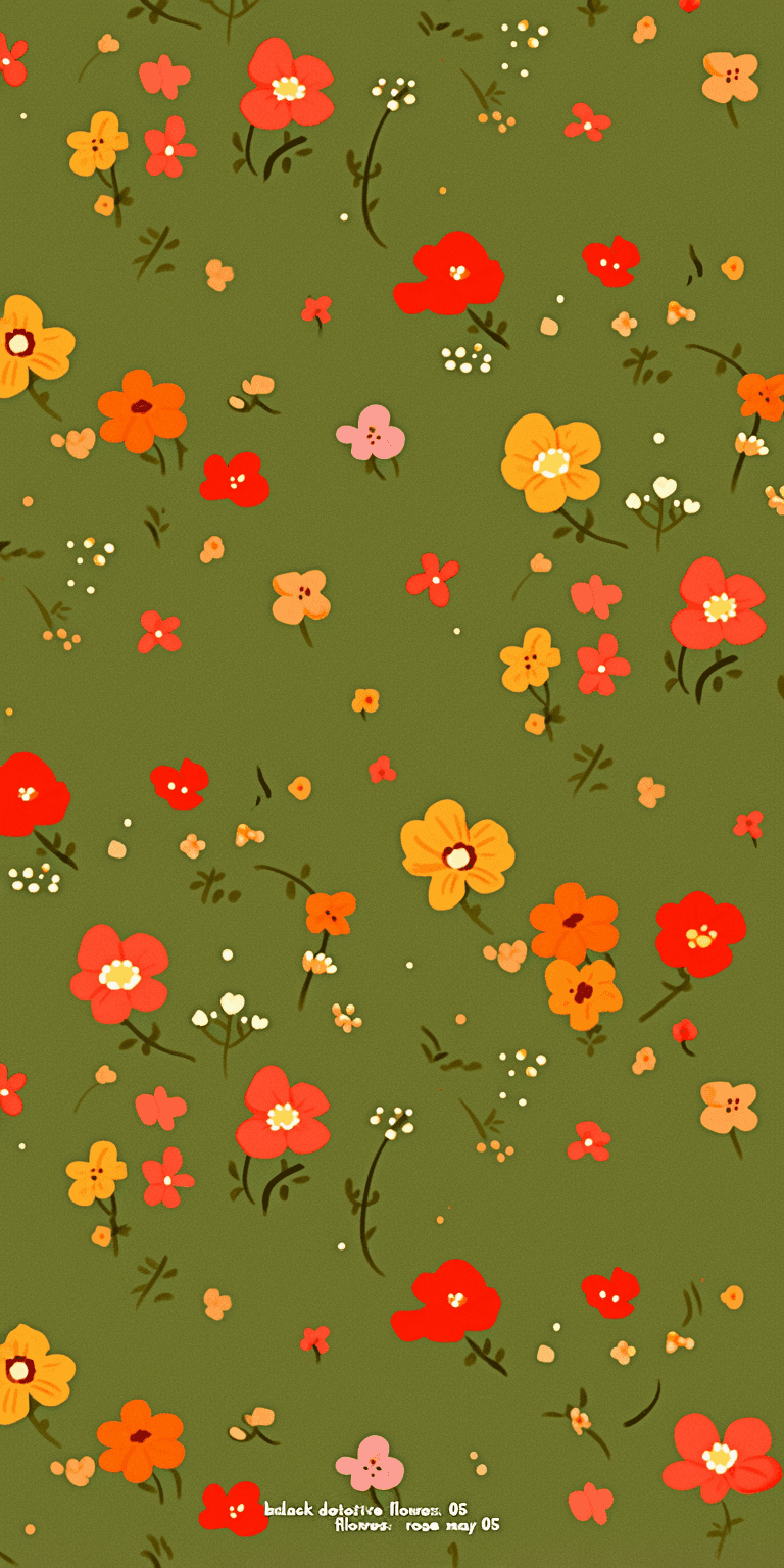 Retro Bloom Wander original repeating artwork