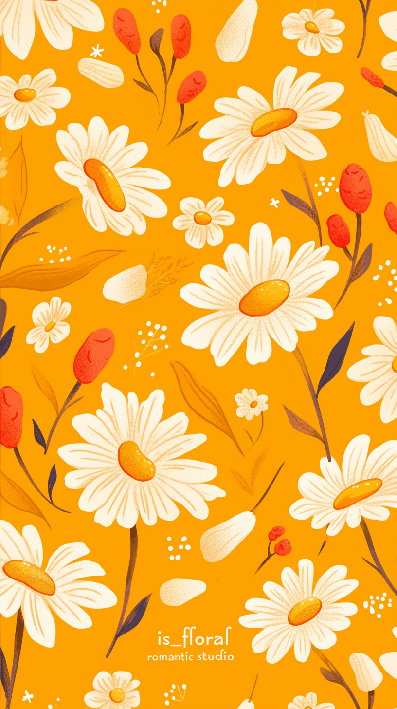 Retro Bloom Roam original repeating artwork