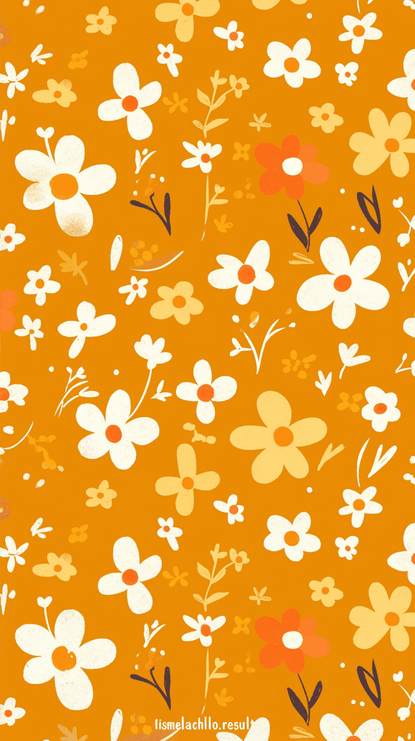 Retro Bloom Onyx original repeating artwork