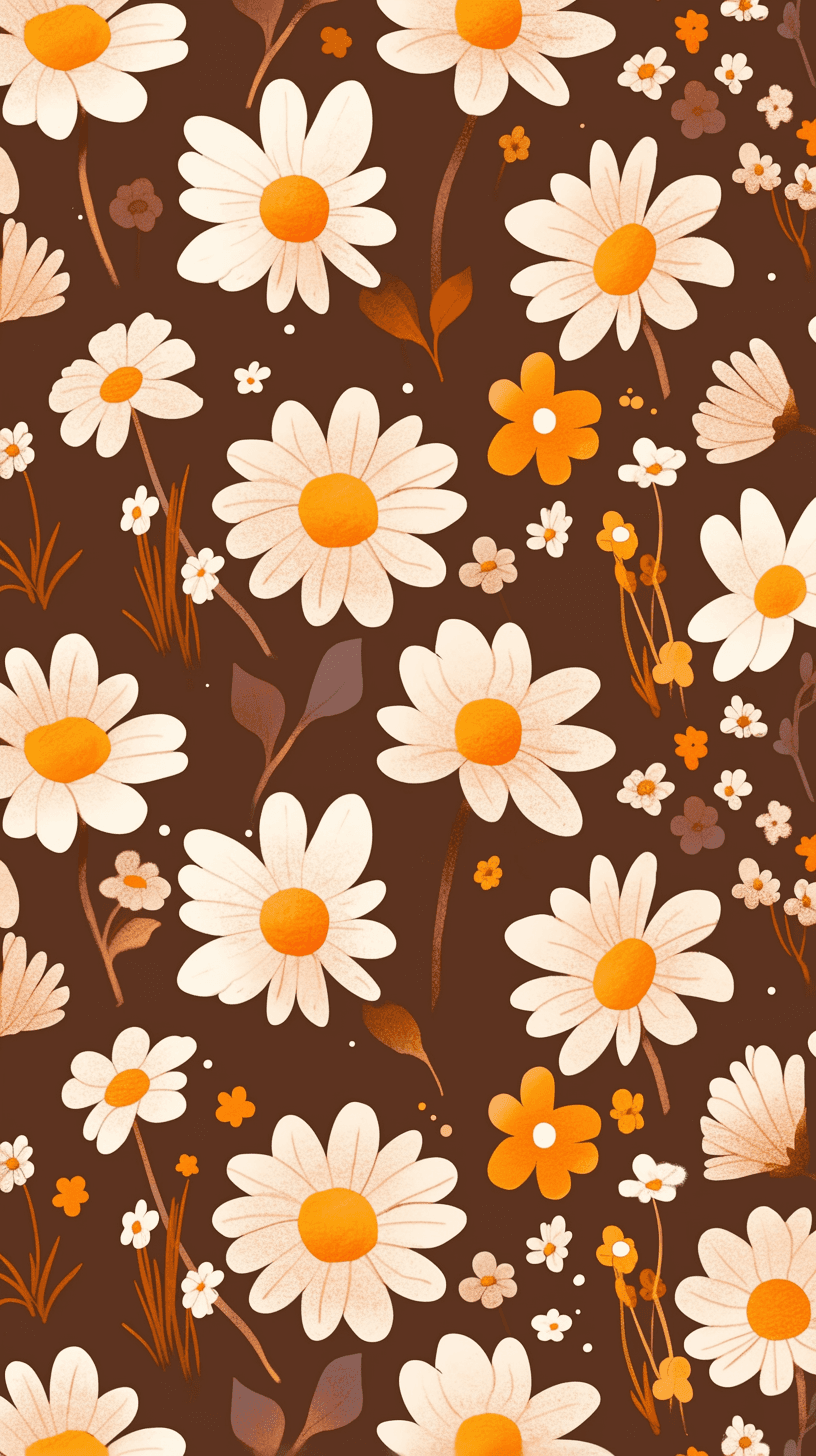 Retro Bloom Moonlit original repeating artwork