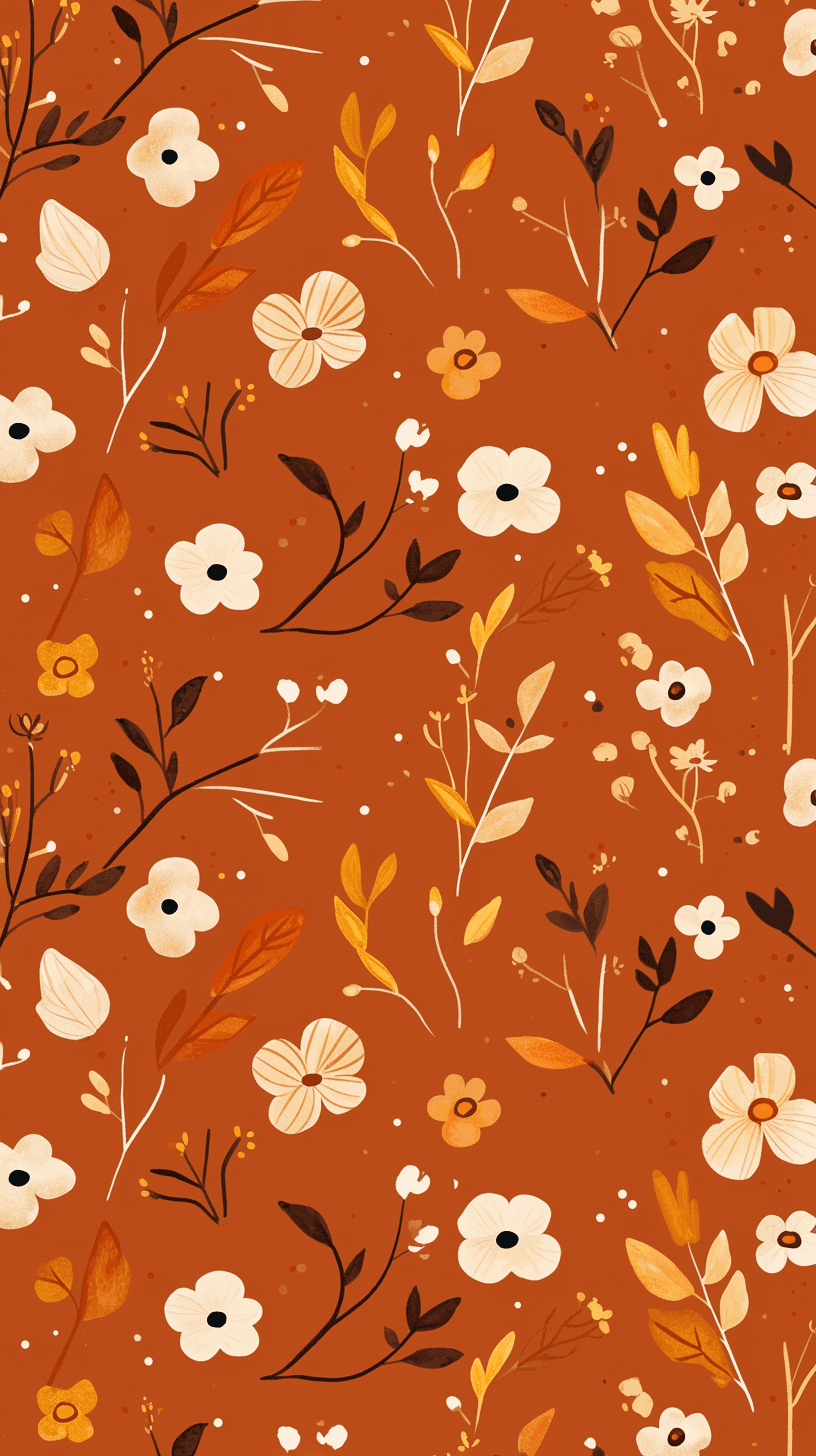Retro Bloom Dawn original repeating artwork