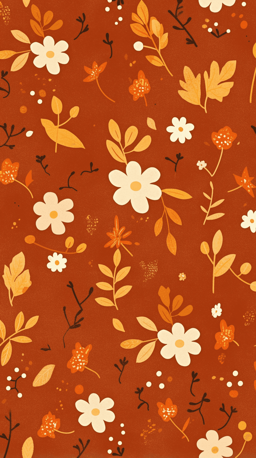 Retro Bloom Dusk original repeating artwork