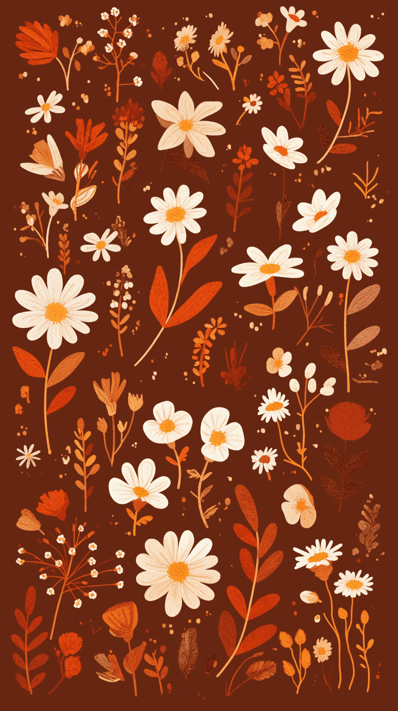 Retro Bloom Bold original repeating artwork