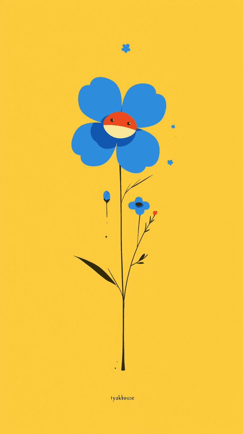 Retro Bloom Hue original repeating artwork