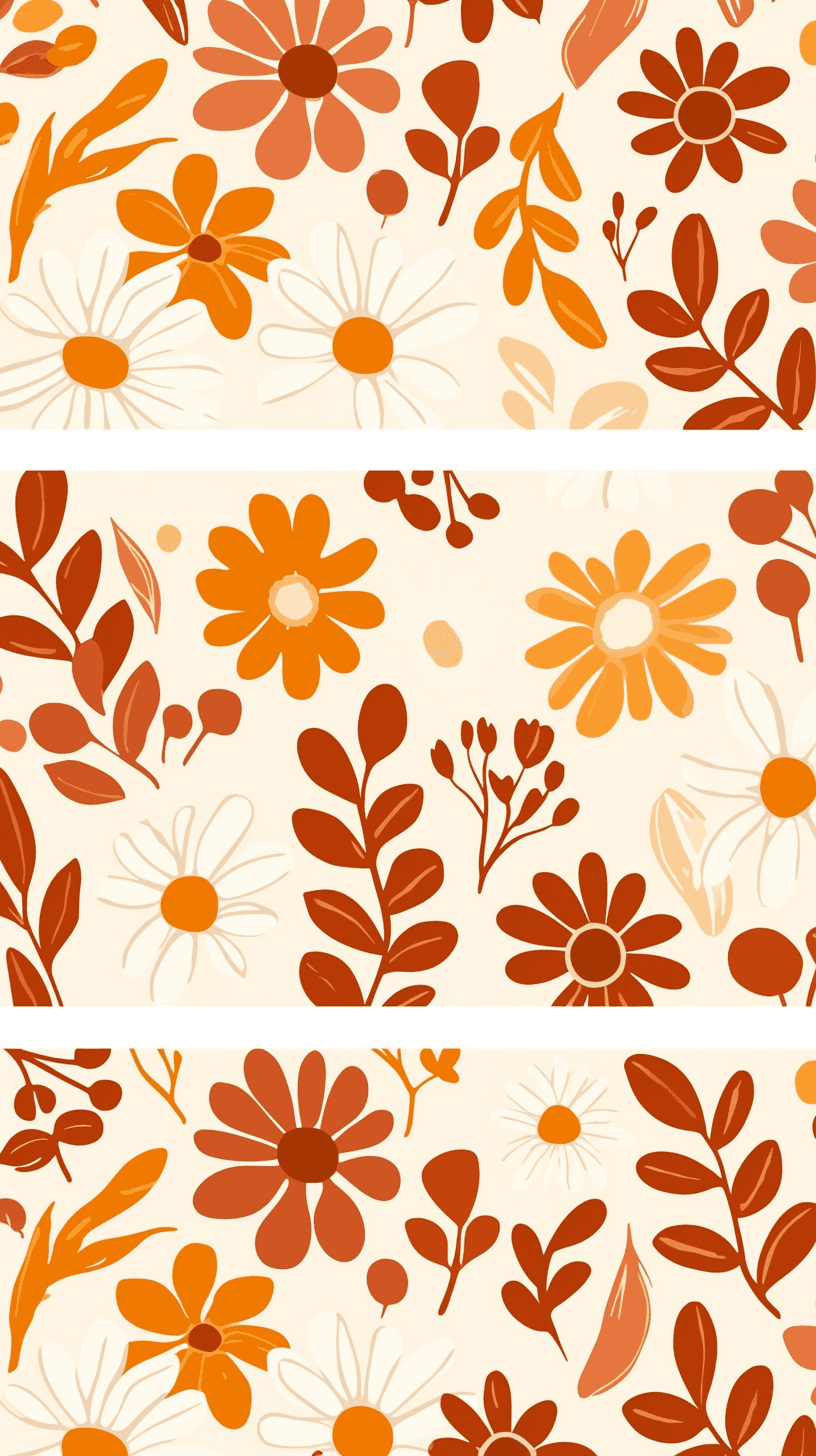Retro Bloom Duo original repeating artwork