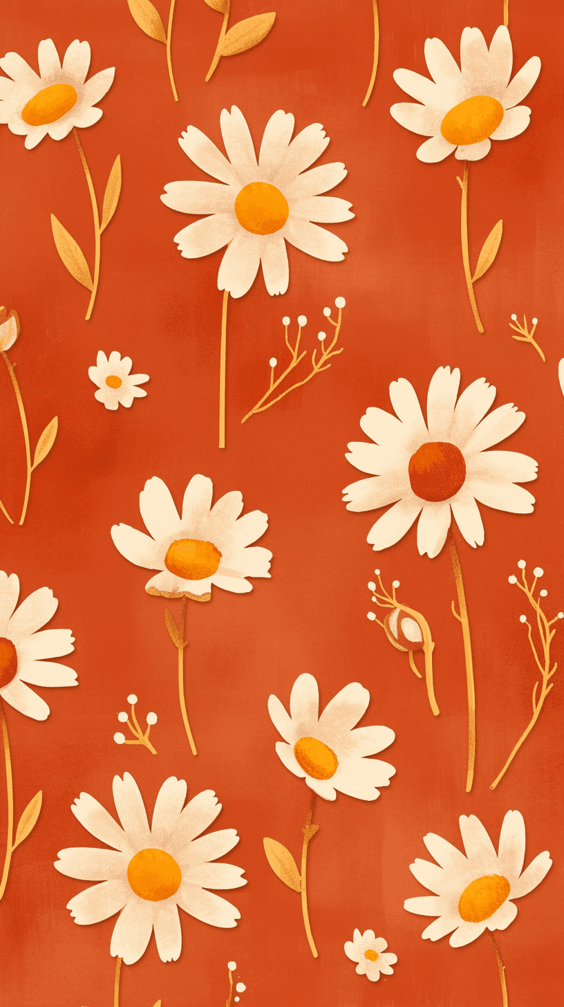Retro Bloom Gleam original repeating artwork