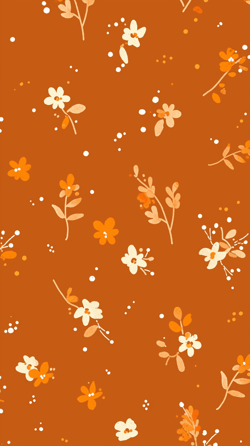 Retro Bloom Kick original repeating artwork