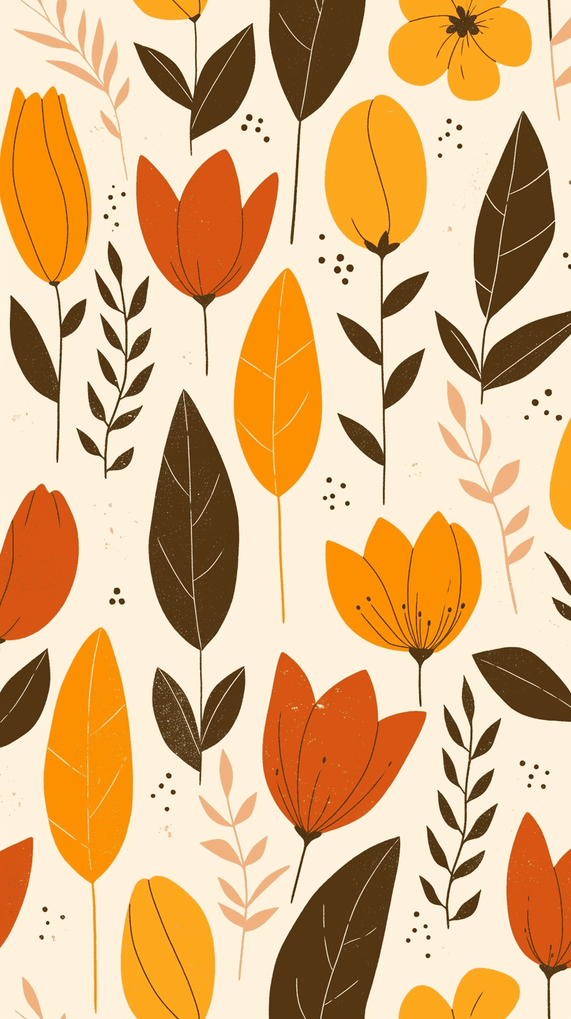 Retro Bloom Fizz original repeating artwork