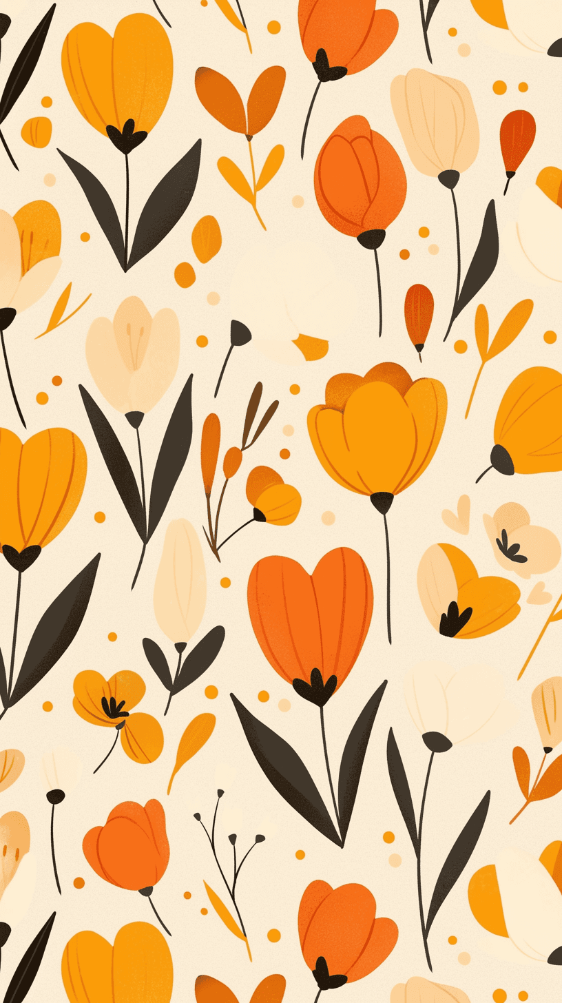 Retro Bloom Zip original repeating artwork